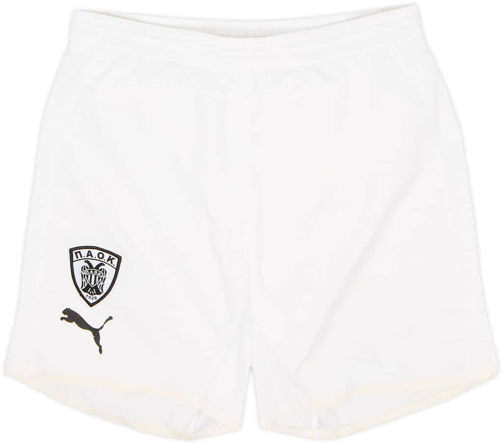 2012-13 PAOK Home Shorts - 7/10 - (S)