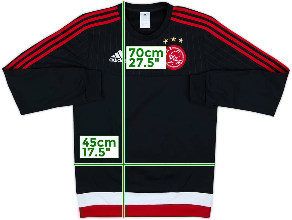 2015-16 Ajax adidas Sweat Top - 8/10 - (XS)