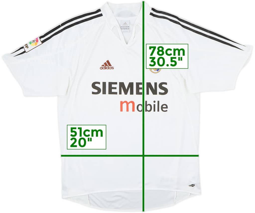 2004-05 Real Madrid Home Shirt - 5/10 - (M)