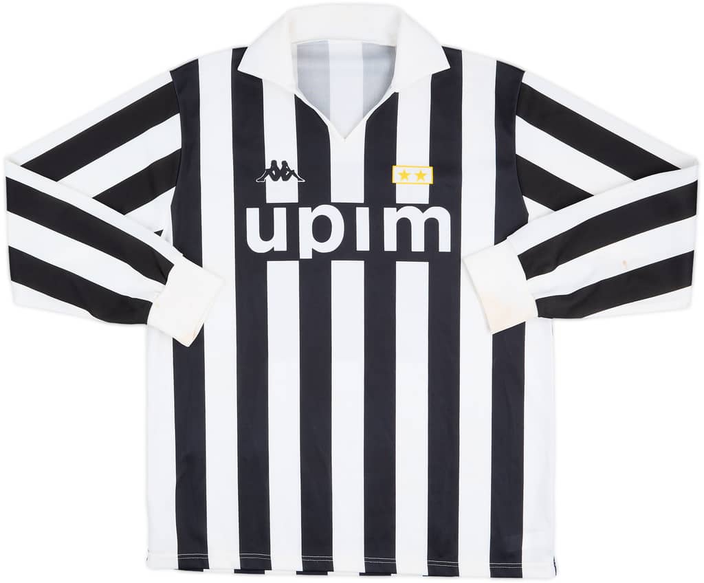 Camiseta básica de local de manga larga del Juventus 1989-90 - 6/10 - (L)