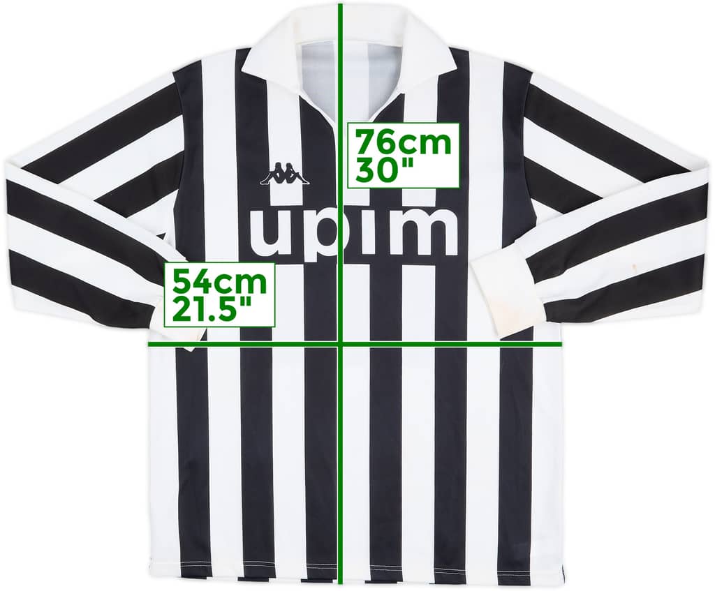 Camiseta básica de local de manga larga del Juventus 1989-90 - 6/10 - (L)