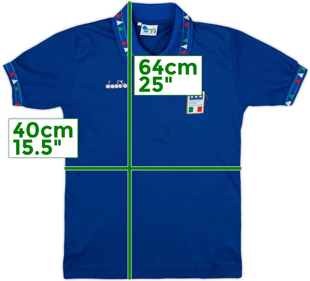 1992-93 Italy Home Shirt - 6/10 - (M.Boys)