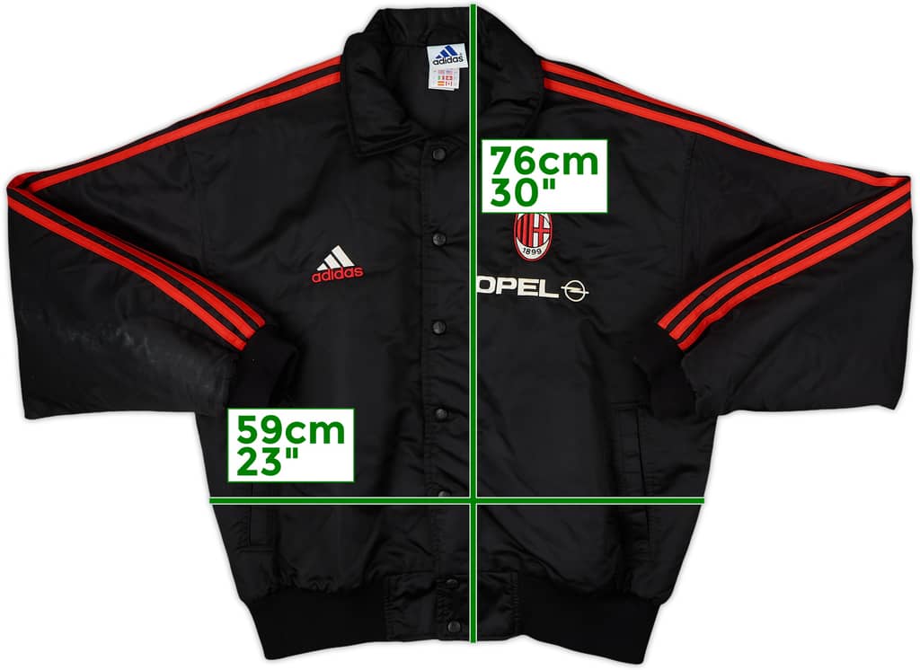 1998-00 AC Milan adidas Padded Bomber Jacket - 8/10 - (L)
