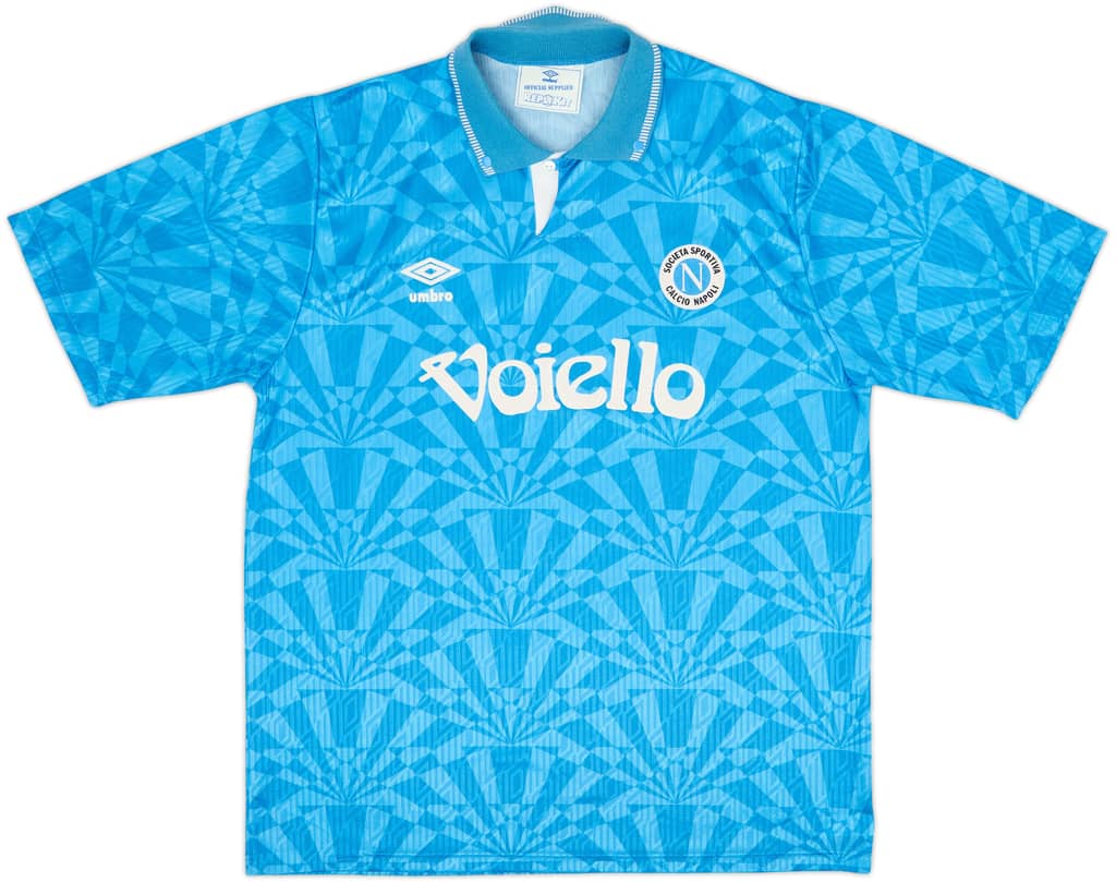 1991-93 Napoli Home Shirt - 8/10 - (L)