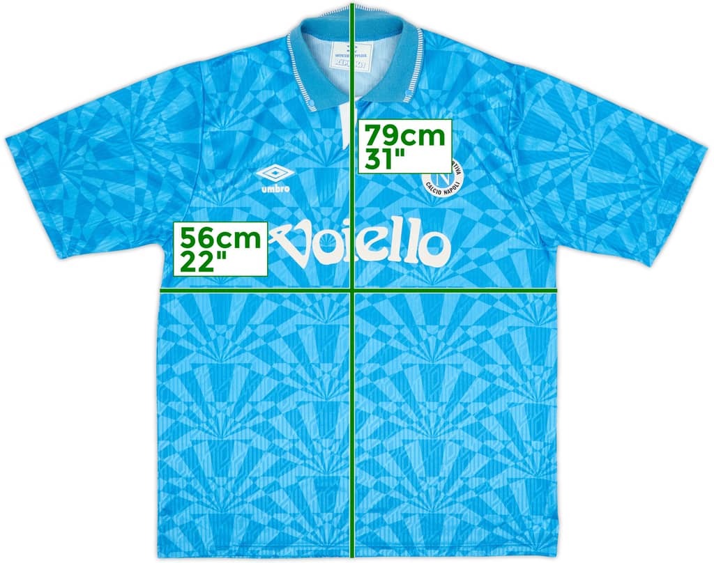 1991-93 Napoli Home Shirt - 8/10 - (L)