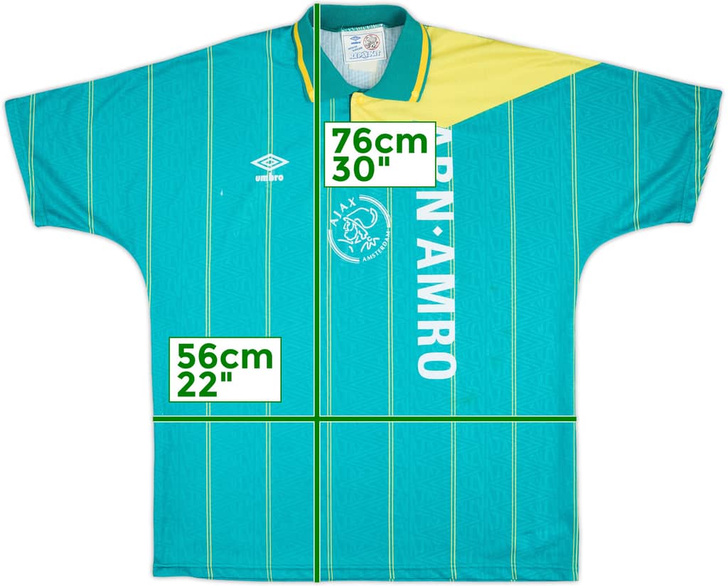 1991-93 Ajax Away Shirt - 8/10 - (L)