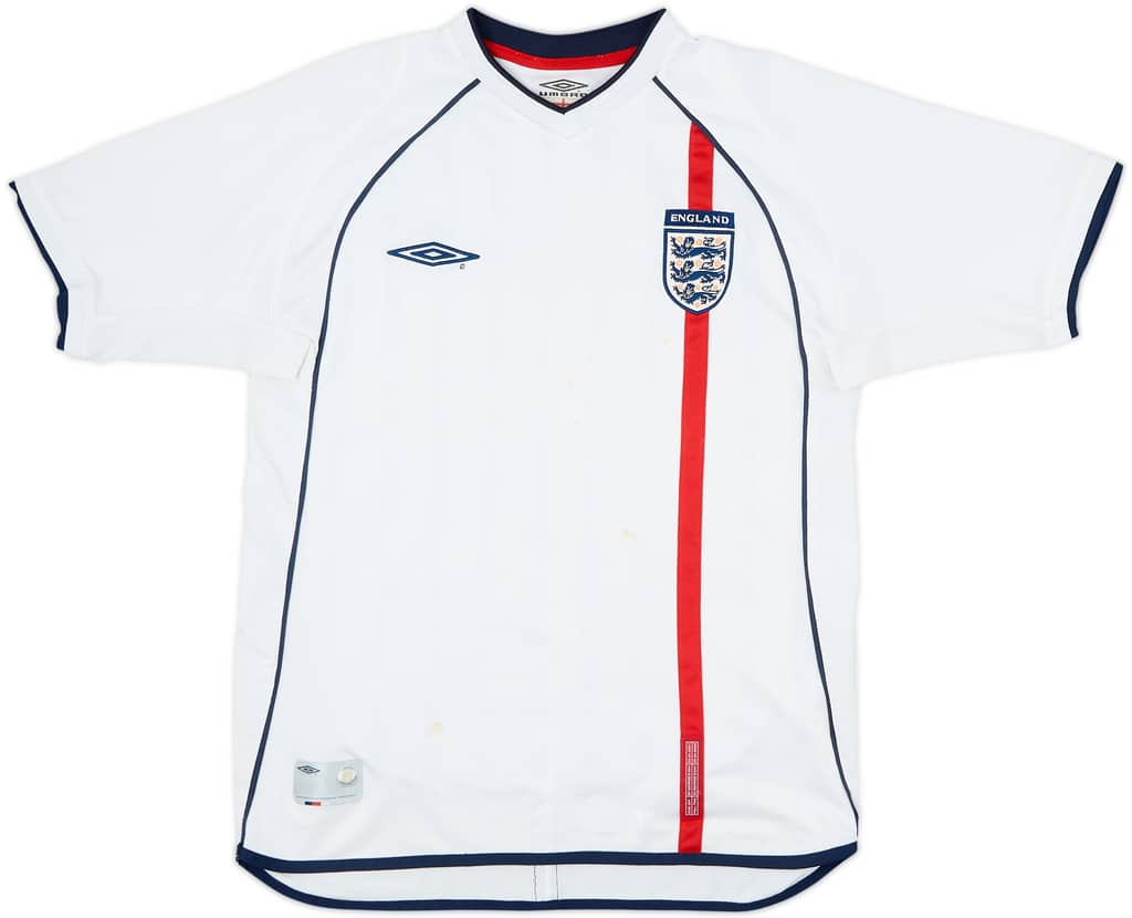 2001-03 England Home Shirt - 5/10 - (M)