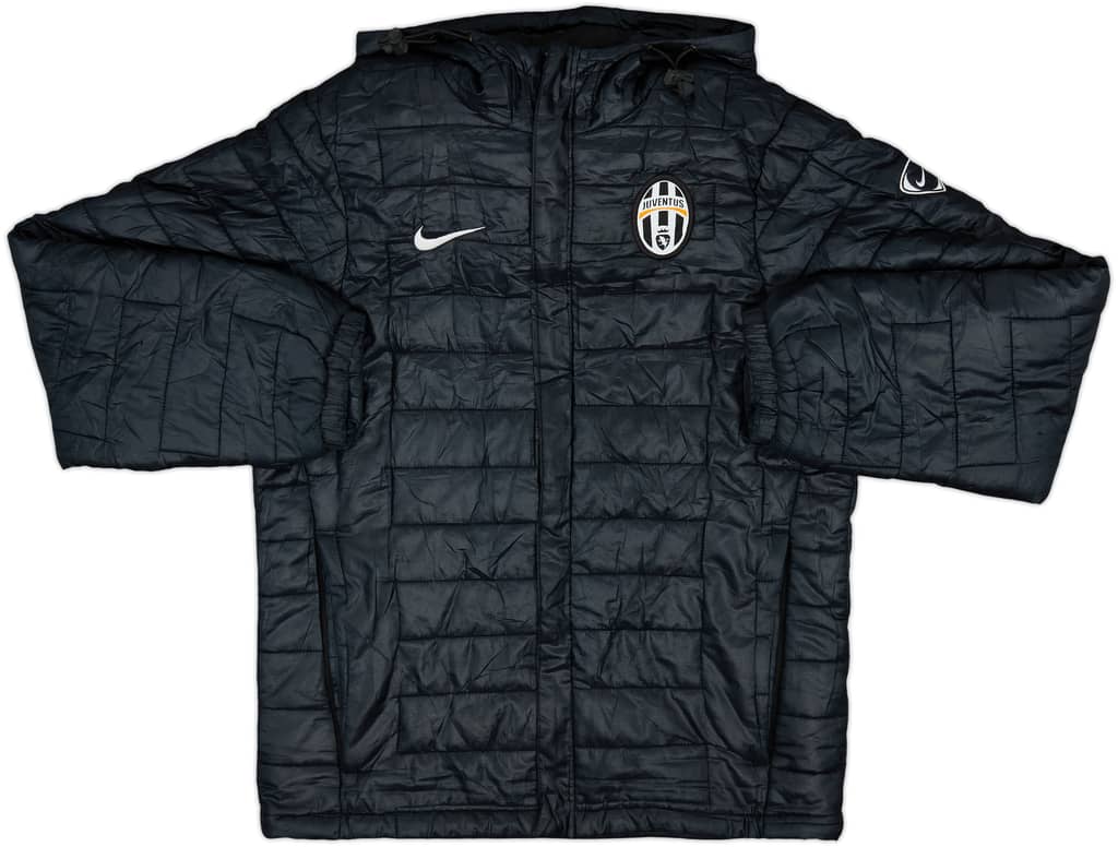 2009-10 Juventus Nike Hooded Padded Bench Coat - 6/10 - (S)