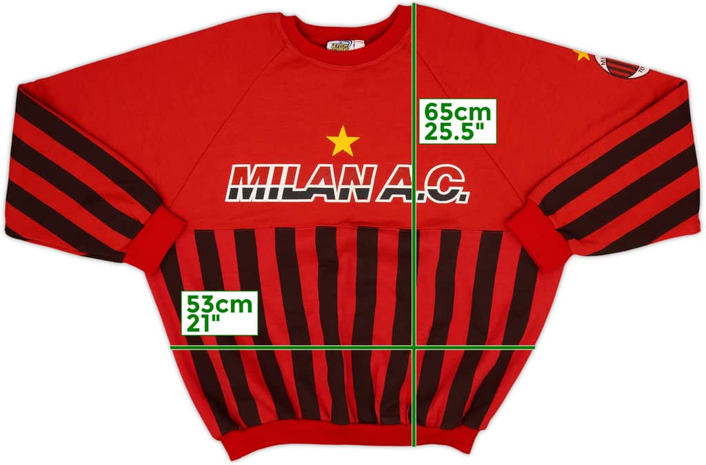 1990-91 AC Milan Le Felpe dei Grandi Club Sweat Top - 8/10 - (L)