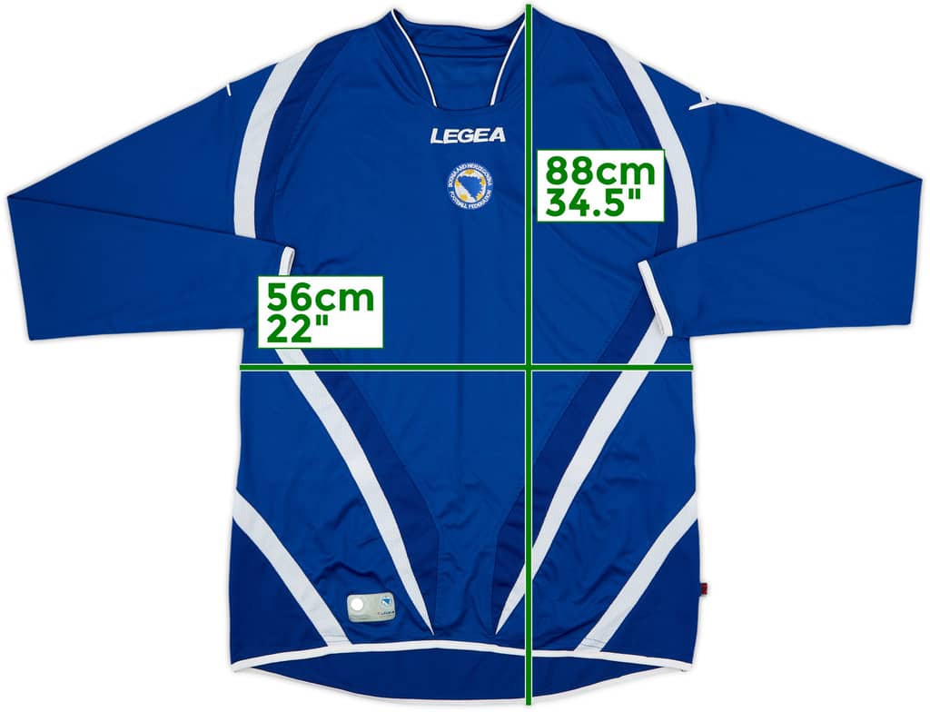 2012-13 Bosnia & Herzegovina Home L/S Shirt - 6/10 - (XL)