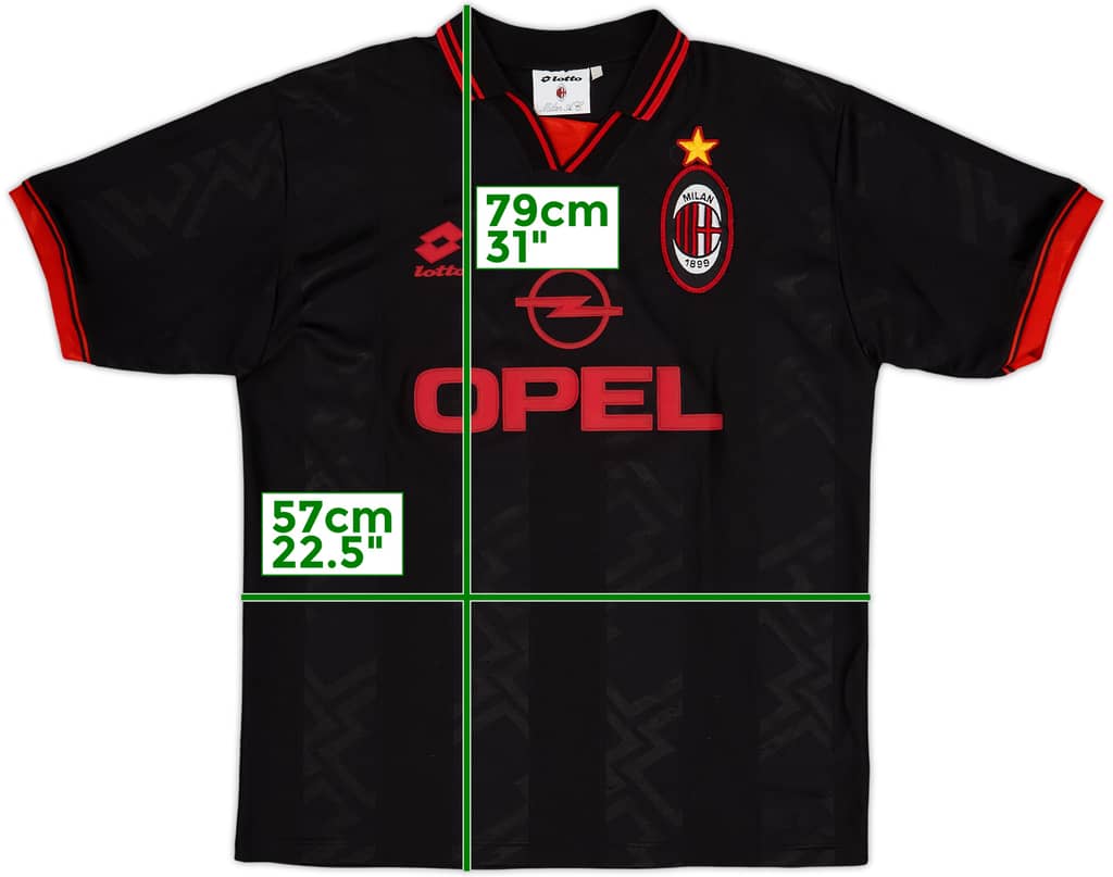 1996-97 AC Milan Third Shirt - 8/10 - (XL)