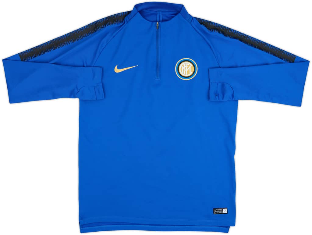 2019-20 Inter Milan Nike 1/4 Zip Drill Top - 9/10 - (M)