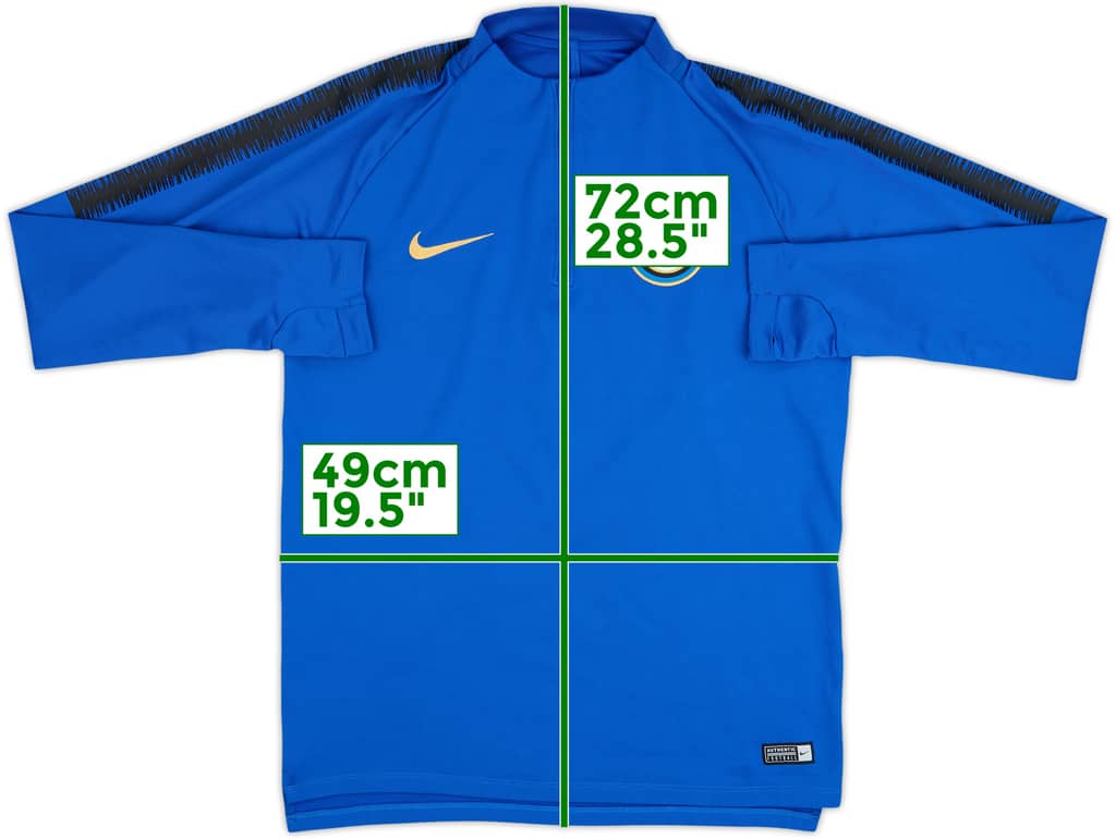 2019-20 Inter Milan Nike 1/4 Zip Drill Top - 9/10 - (M)