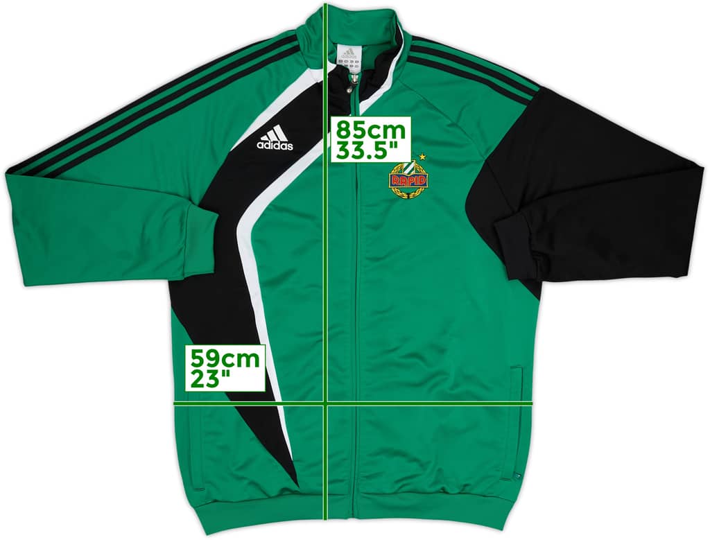 2009-10 Rapid Vienna adidas Track Jacket - 8/10 - (XL)