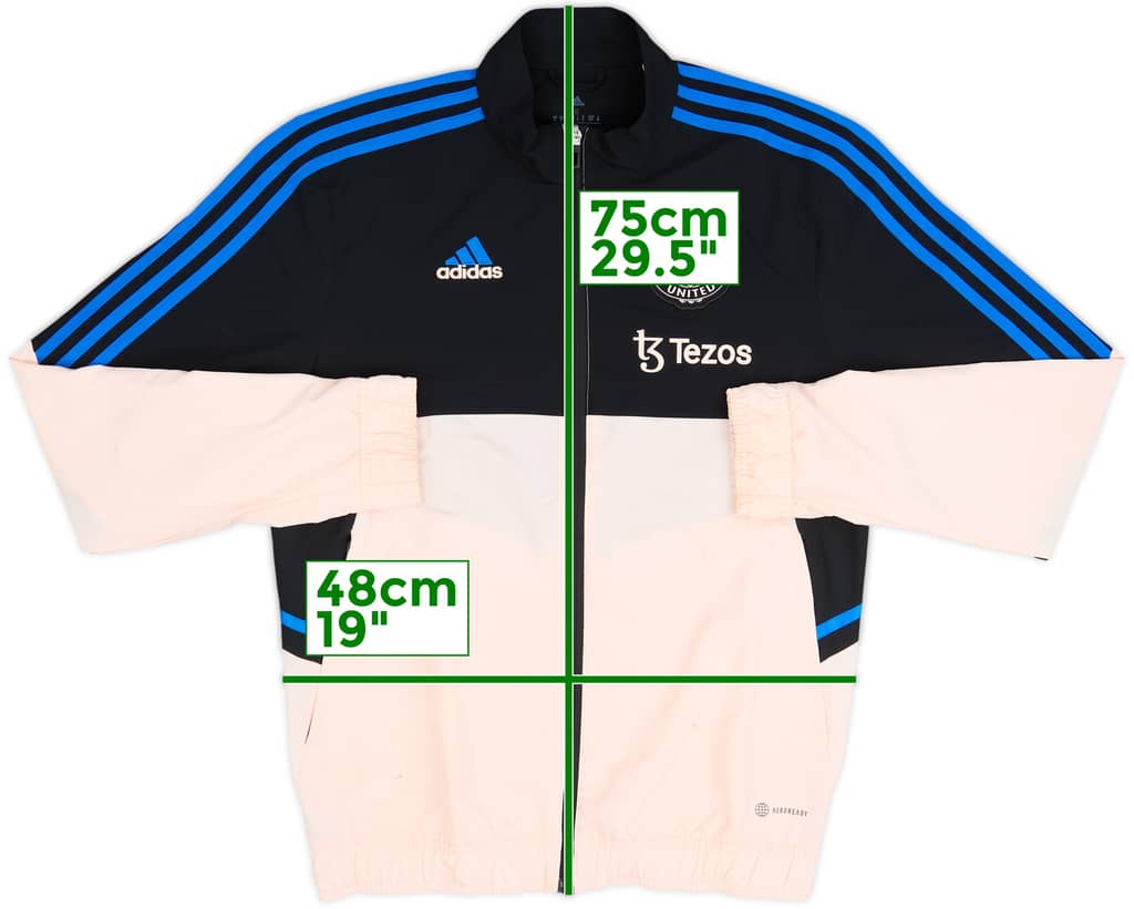 2022-23 Manchester United adidas Track Jacket - 8/10 - (S)