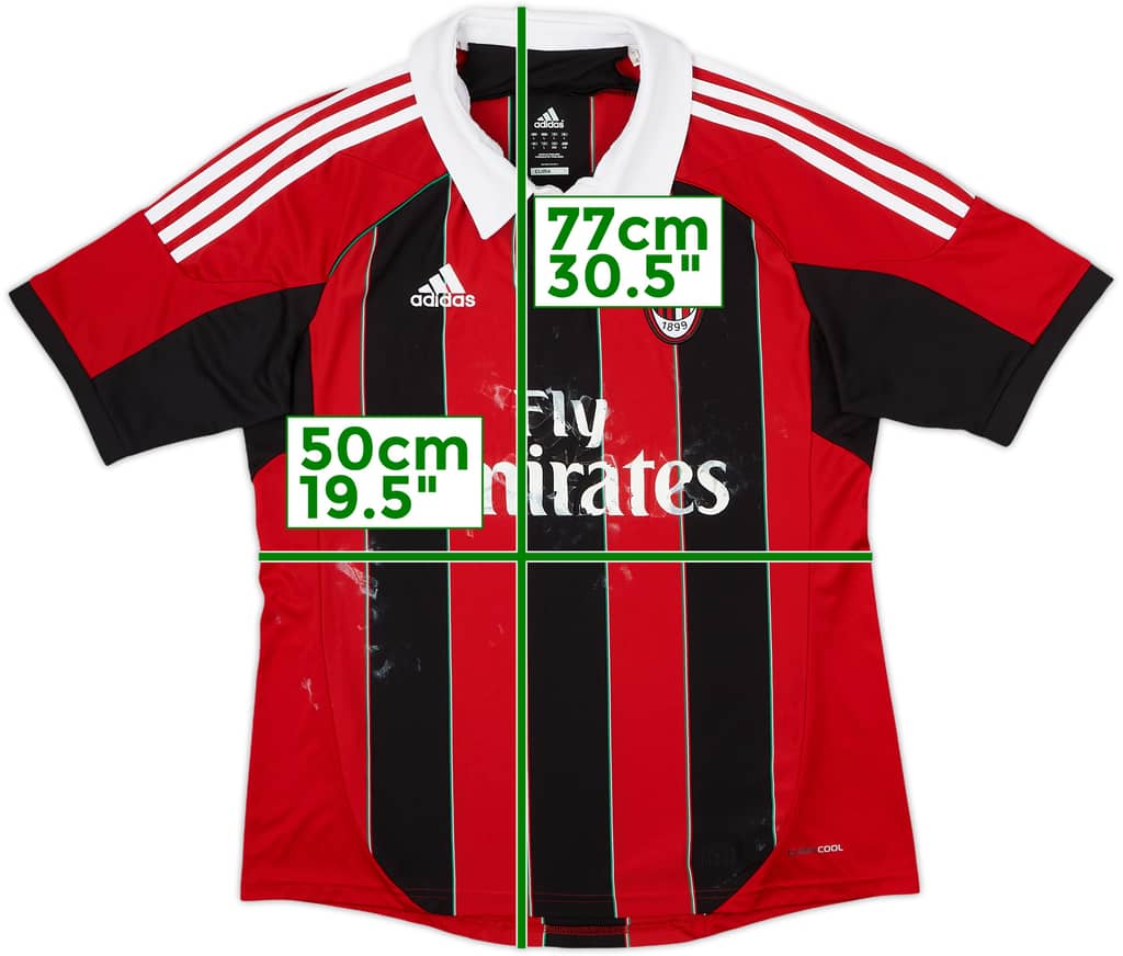2012-13 AC Milan Home Shirt - 4/10 - (L)