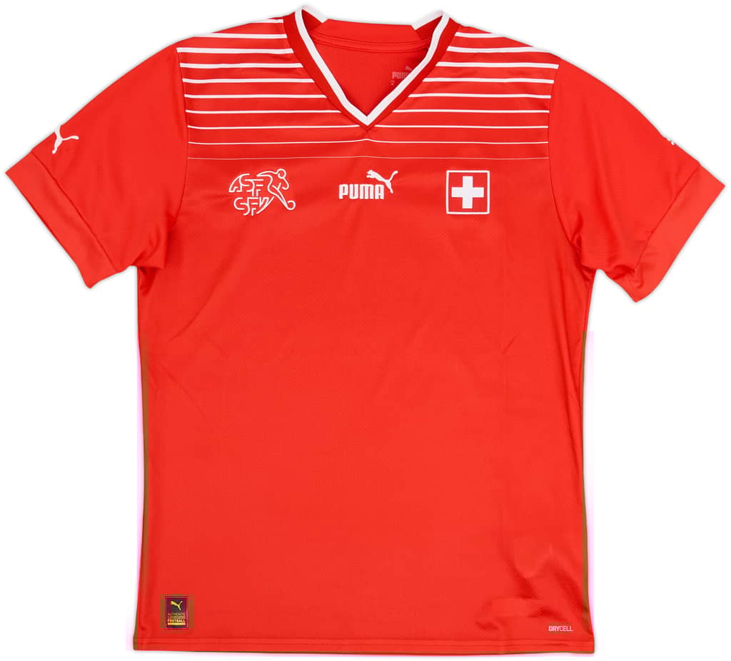 2022-23 Switzerland Home Shirt - 9/10 - (M)