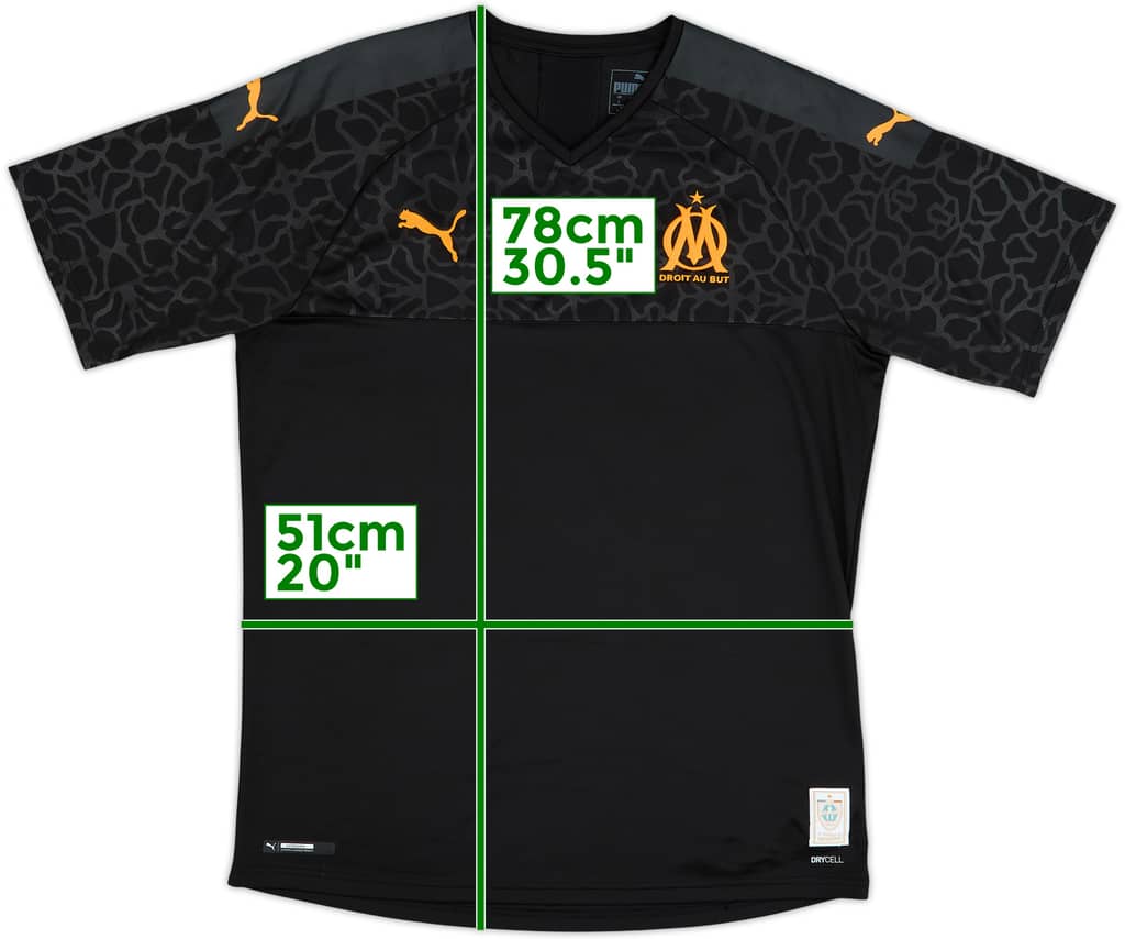 2019-20 Olympique Marseille Third Shirt - 9/10 - (L)