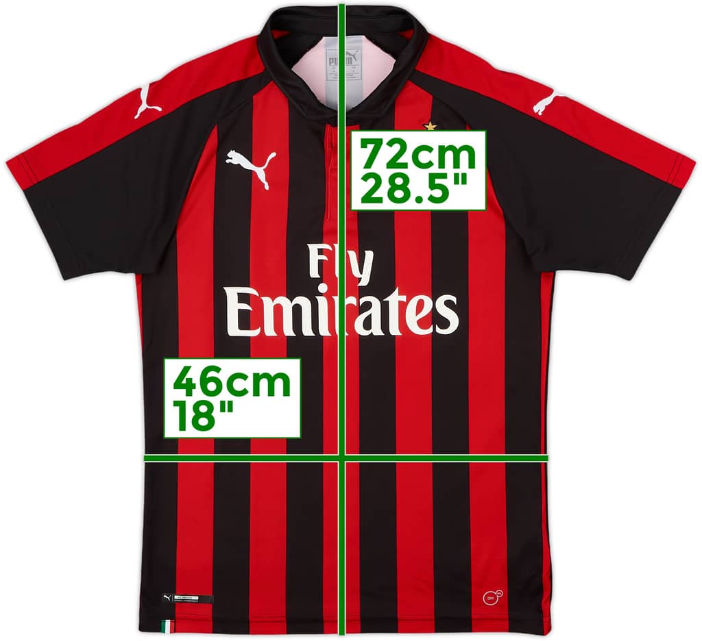 2018-19 AC Milan Home Shirt - 9/10 - (S)