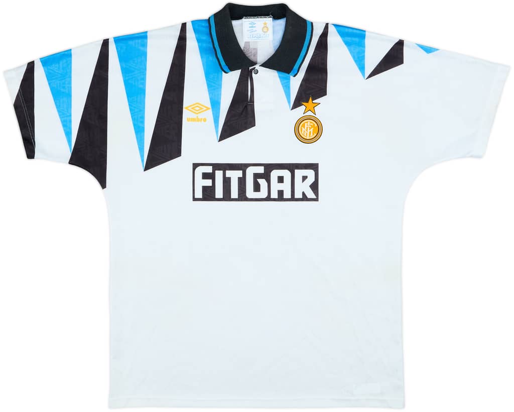 1991-92 Inter Milan Away Shirt - 8/10 - (XL)