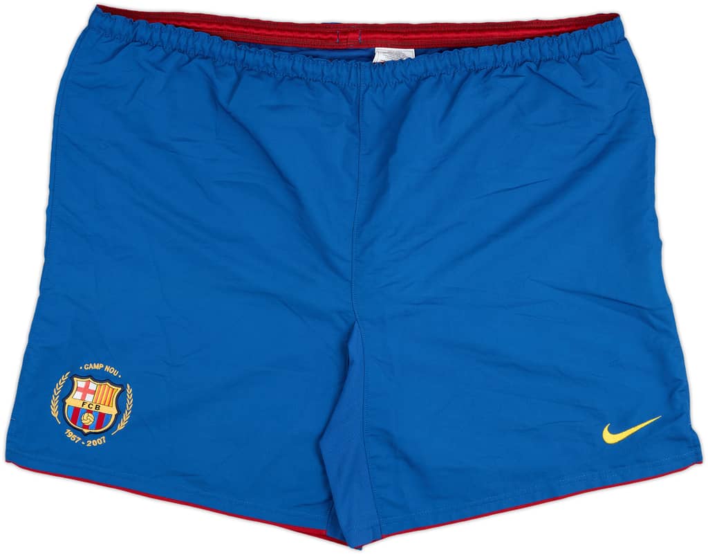 2007-08 Barcelona Home Shorts - 5/10 - (XL)
