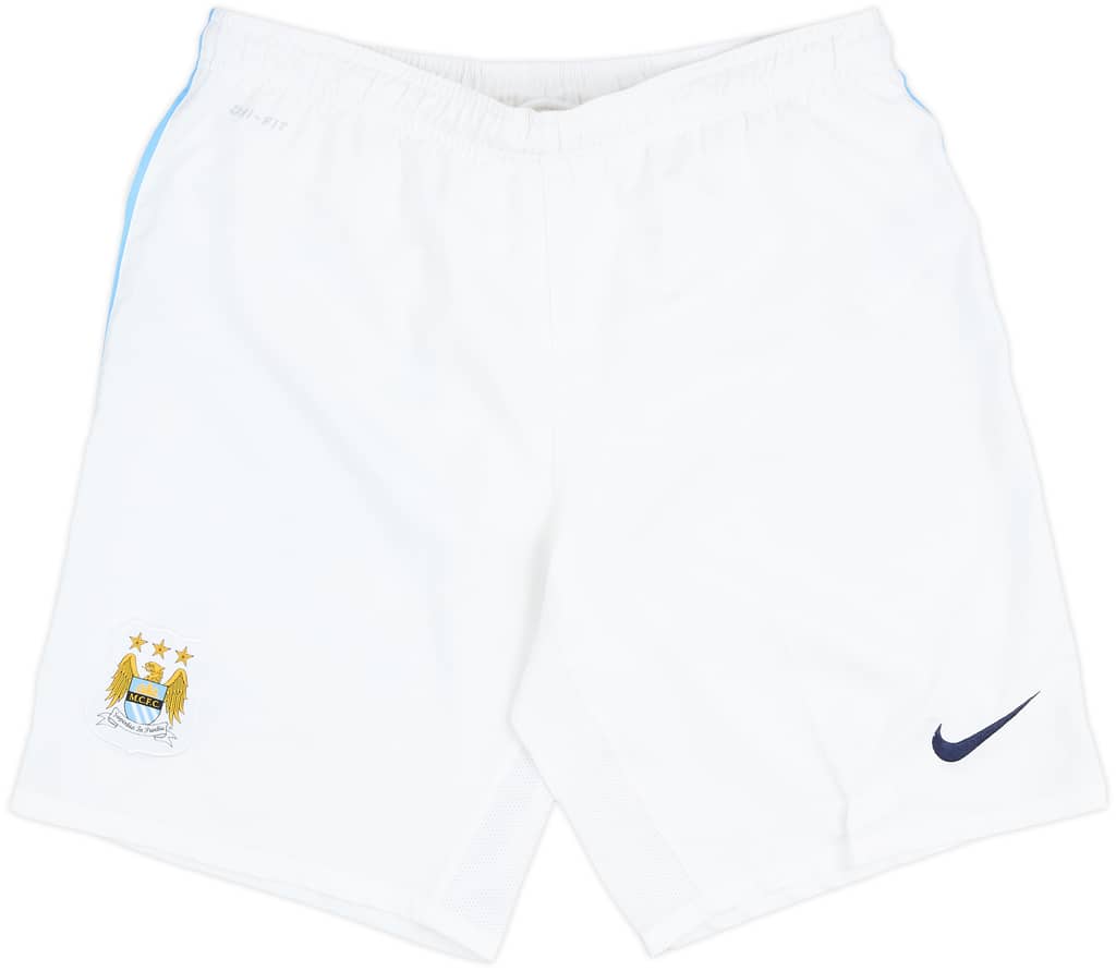 2013-14 Manchester City Home Shorts - 9/10 - (L)