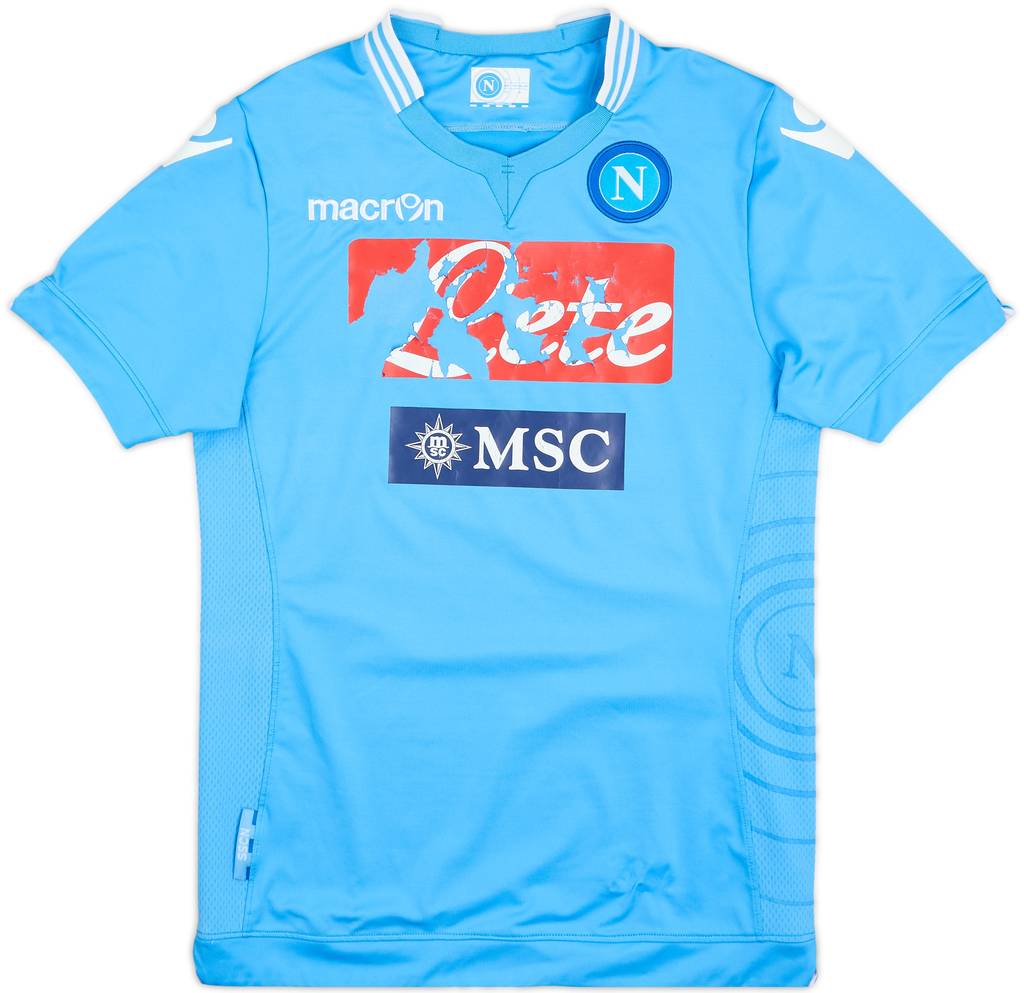 2013-14 Napoli Home Shirt - 4/10 - (L)