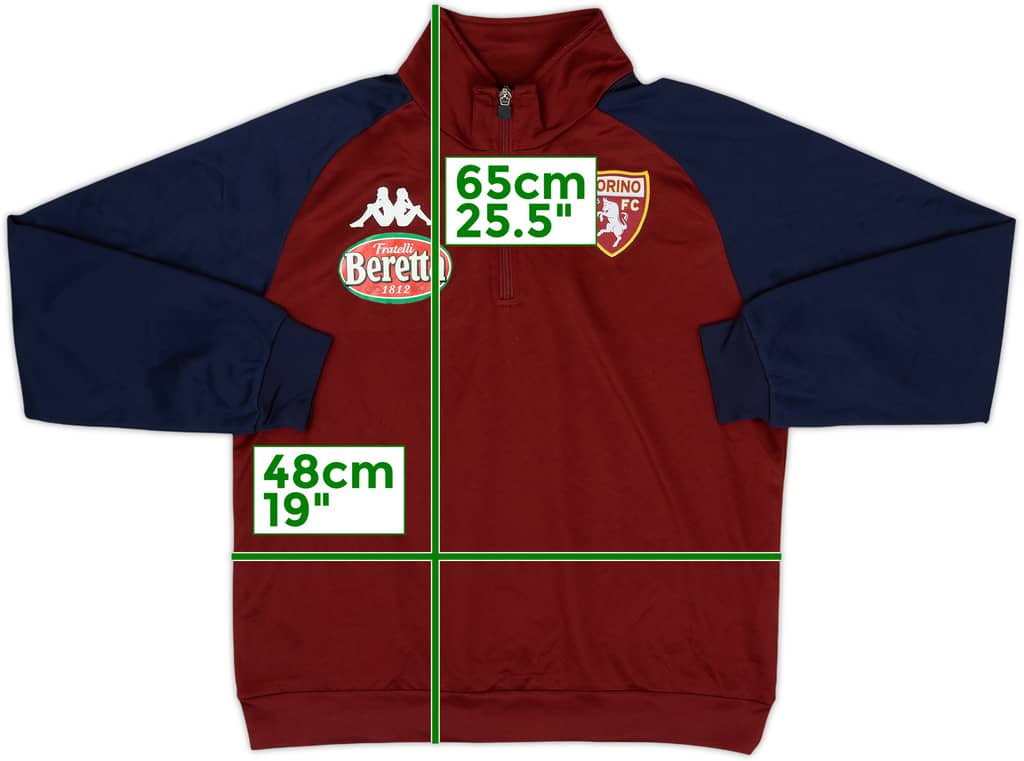 2017-18 Torino Kappa 1/4 Zip Drill Top - 9/10 - (L.Boys)