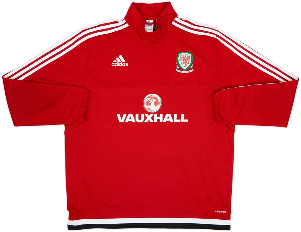 2016 Wales adidas 1/4 Zip Drill Top - 9/10 - (XL)