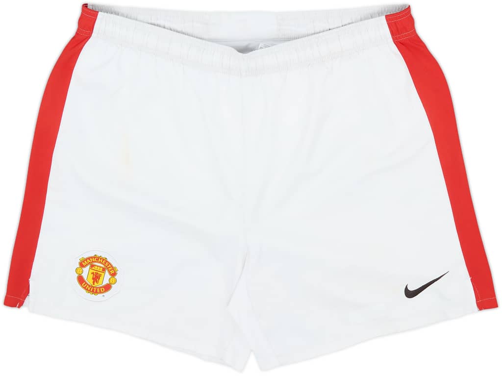 2009-10 Manchester United Home Shorts - 9/10 - (XL)