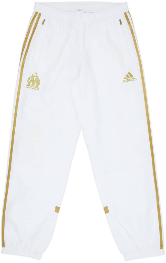 2013-14 Olympique Marseille adidas Track Pants/Bottoms - 9/10 - (M)