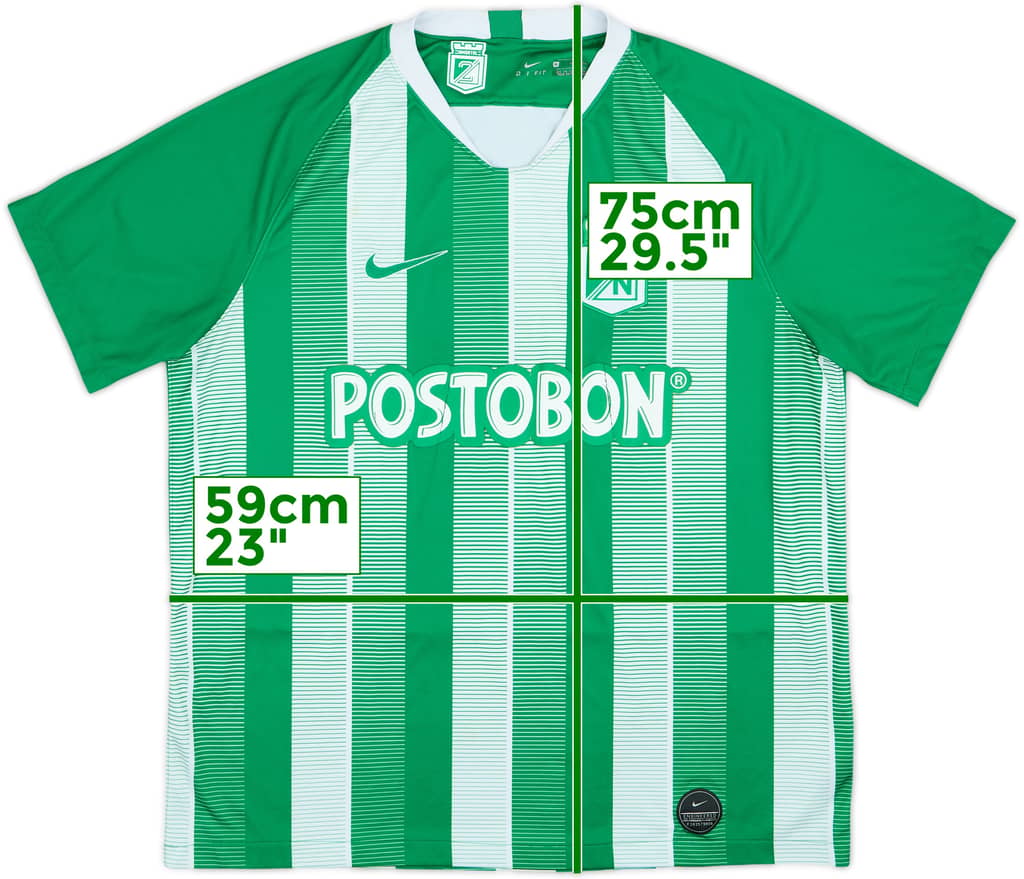 2019 Atletico Nacional Home Shirt - 5/10 - (XL)