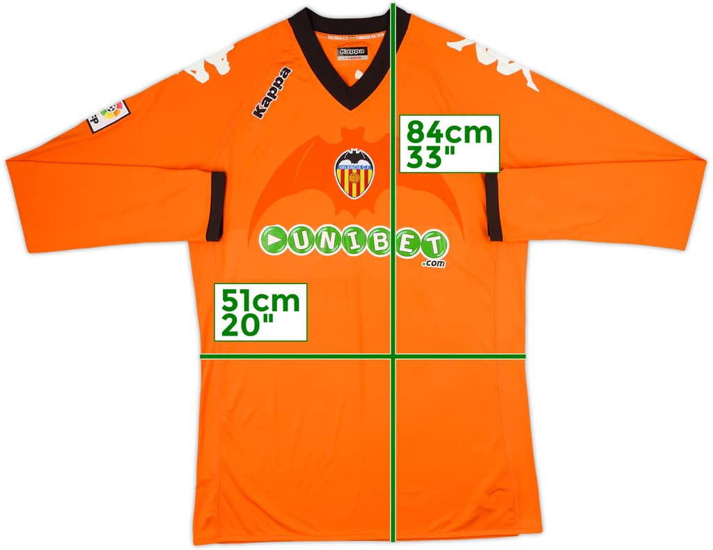 2010-11 Valencia Away L/S Shirt - 10/10 - (XL)