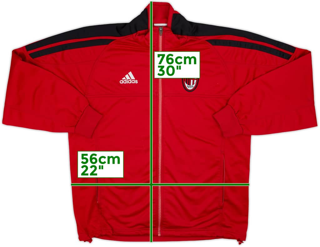 2001-02 AC Milan adidas Track Jacket - 4/10 - (M)