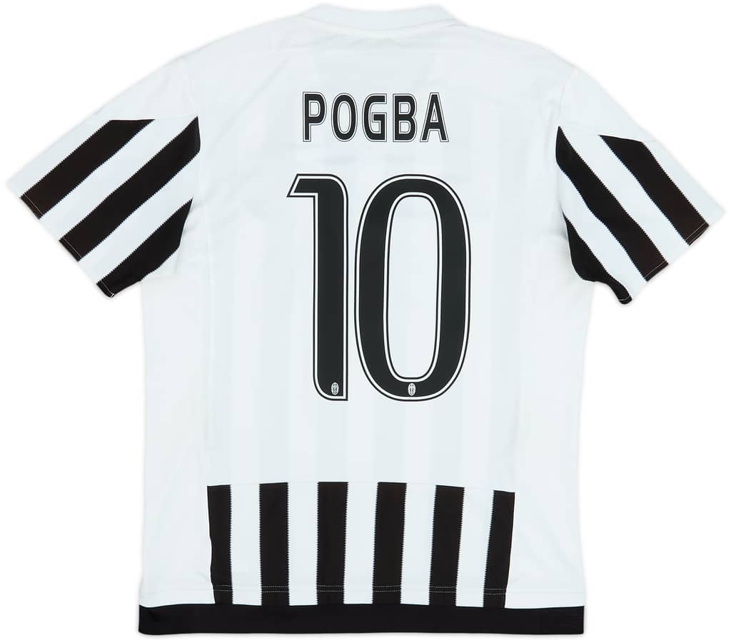 2015-16 Juventus Home Shirt Pogba #10 - 6/10 - (M)
