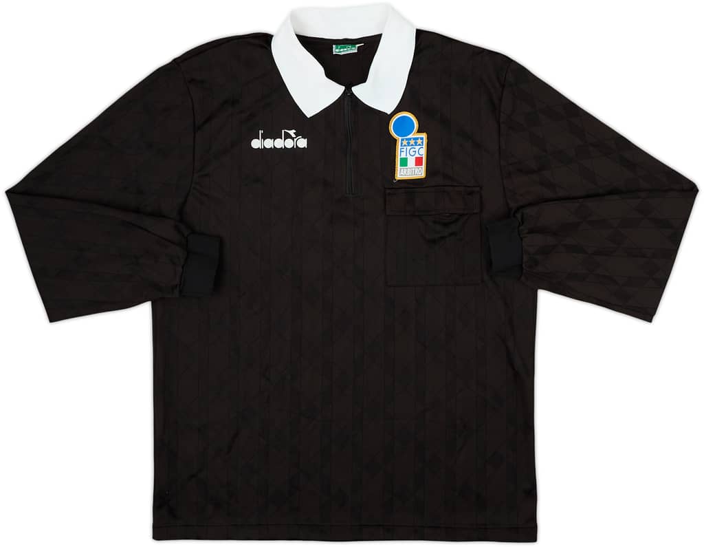 1990s Italy FIGC Diadora Referee L/S Shirt - 10/10 - (L)