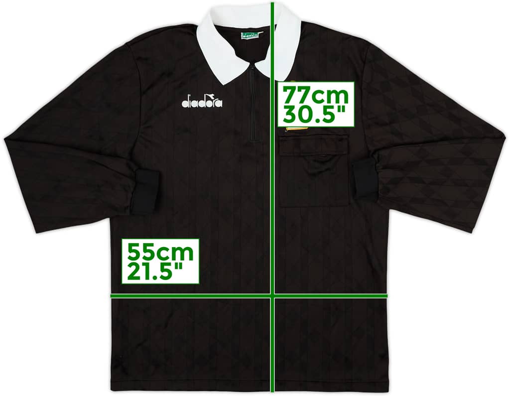1990s Italy FIGC Diadora Referee L/S Shirt - 10/10 - (L)
