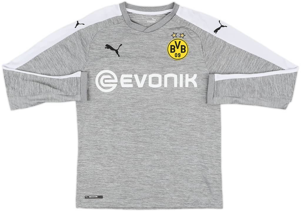 2017-18 Borussia Dortmund Third L/S Shirt - 9/10 - (S)