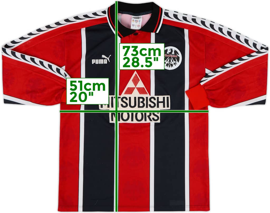 1996-98 Eintracht Frankfurt Home L/S Shirt - 8/10 - (S)