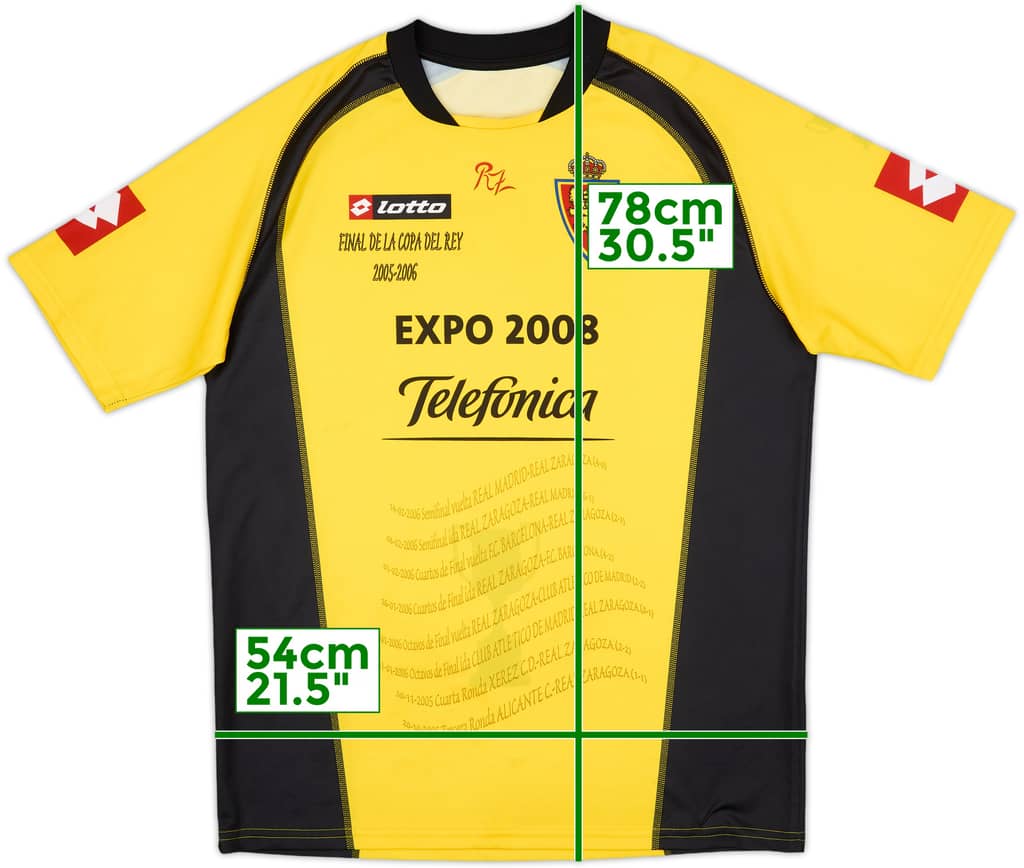 2005-06 Real Zaragoza 'Copa Del Rey Final 2005-06' Third Shirt - 8/10 - (XL)