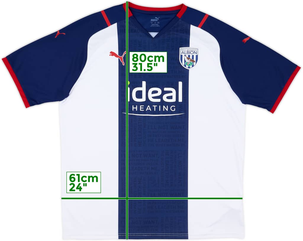 2021-22 West Brom Home Shirt - 8/10 - (XXL)