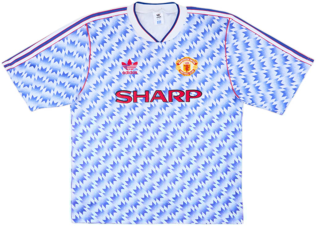 1990-92 Manchester United Away Shirt - 10/10 - (L)