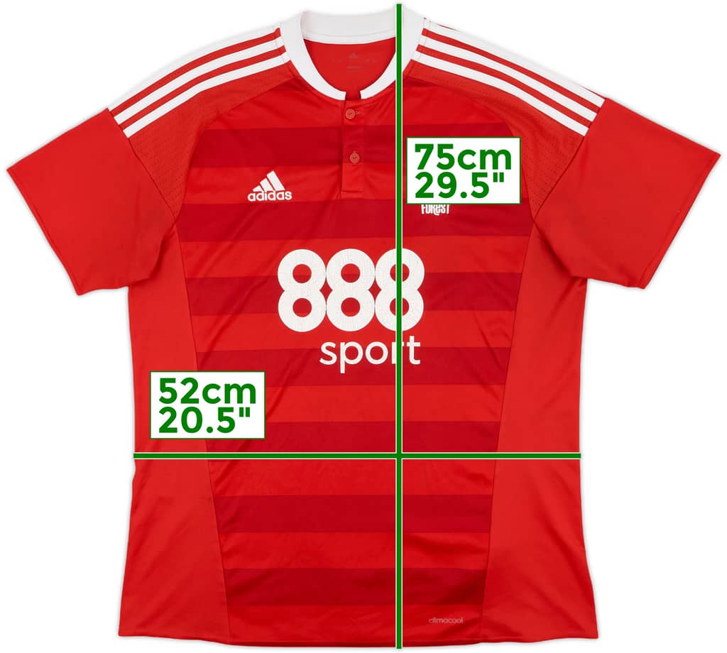 2016-17 Nottingham Forest Home Shirt - 5/10 - (L)