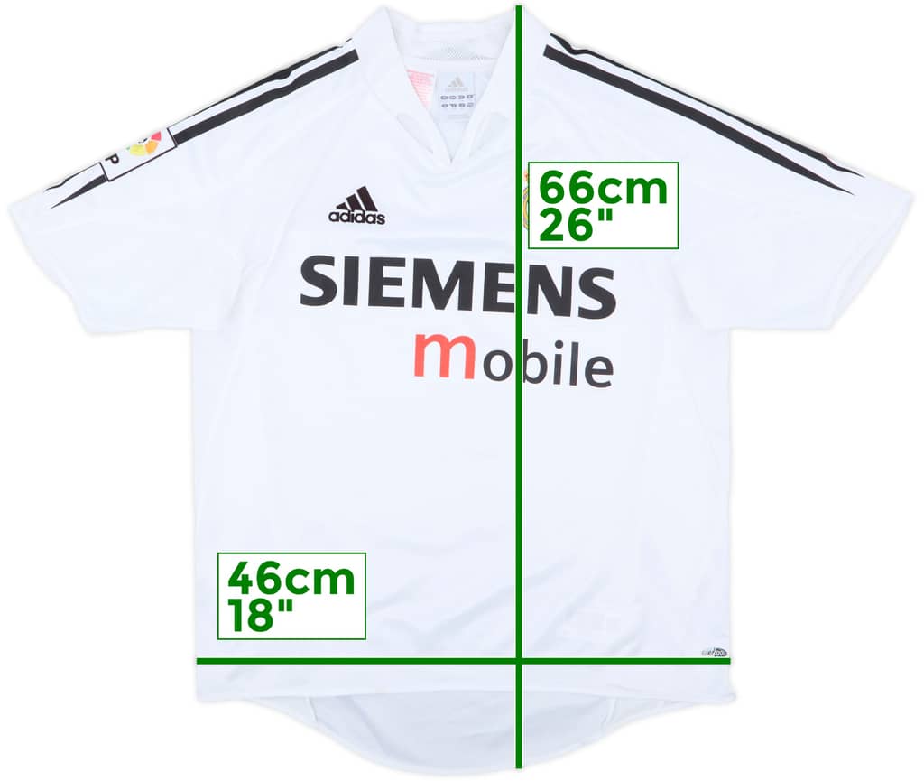 2004-05 Real Madrid Home Shirt - 9/10 - (L.Boys)