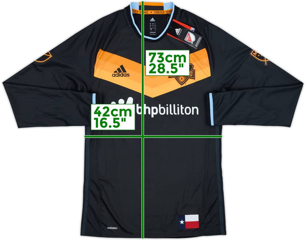 2016 Houston Dynamo Authentic Away L/S Shirt (S)