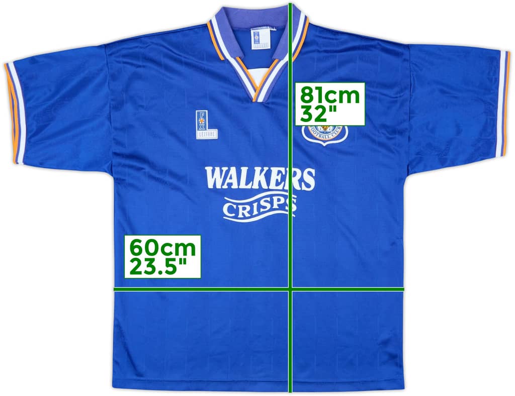 1994-96 Leicester Home Shirt - 8/10 - (XL)