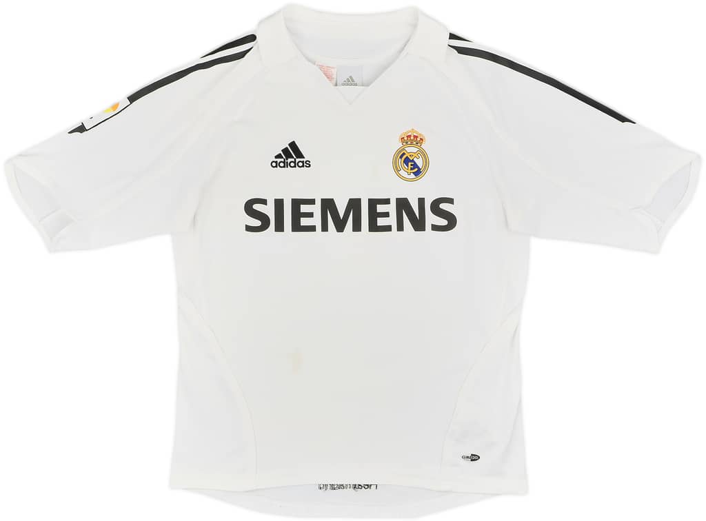 2005-06 Real Madrid Home Shirt - 9/10 - (L.Boys)