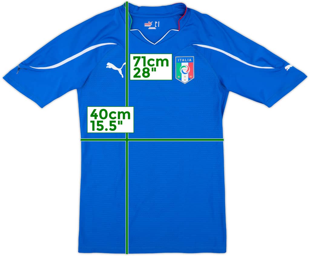 2010-12 Italy Authentic Home Shirt - 4/10 - (M)