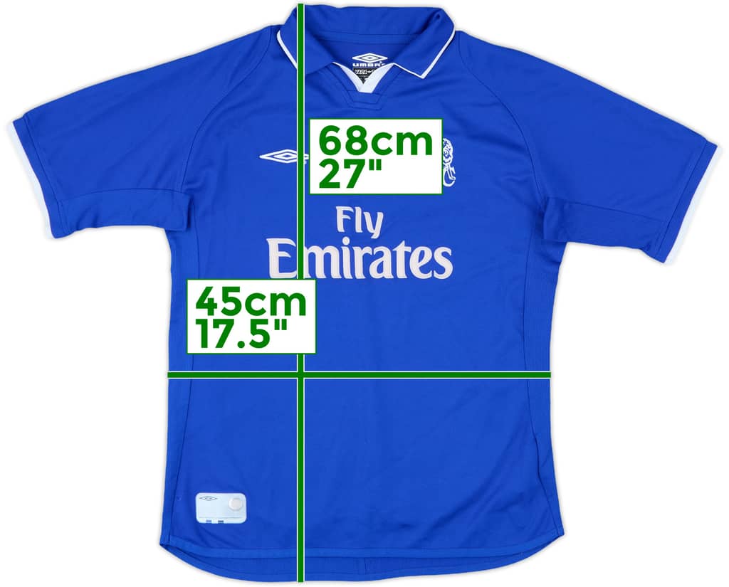 2001-03 Chelsea Home Shirt - 8/10 - (L.Boys)