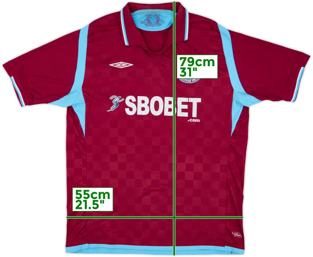 2009-10 West Ham Home Shirt - 5/10 - (XL)